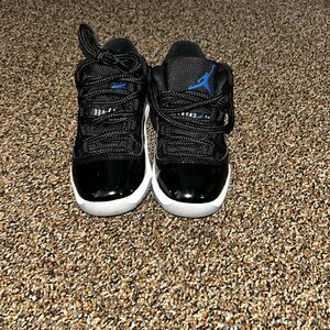 Kids Black and Blue Jordans